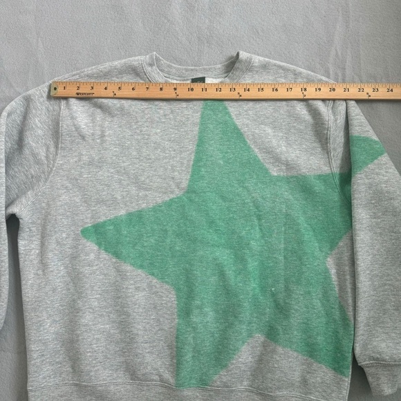 Wild Fable Gray and Green Crew Neck Sweater Size M - Picture 5 of 9